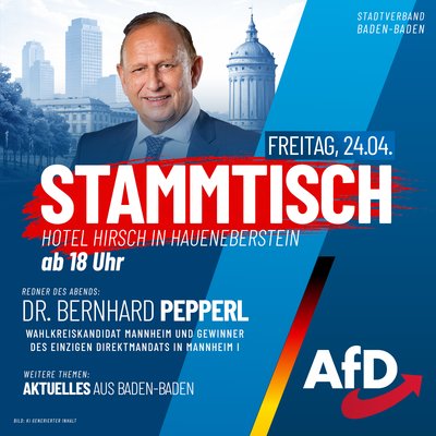 Event-Flyer Treffen des Stadtverbands Baden-Baden