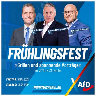 Event-Flyer Frühlingsfest des Kreisverbands